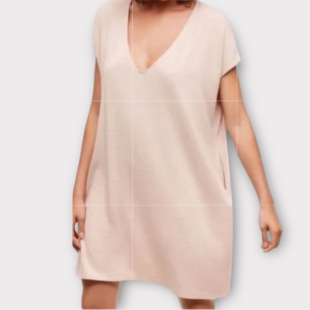 Wilfred Free Aritzia Women’s Marcoux Dress XXS 2XS Flowy Neutral Minimalist